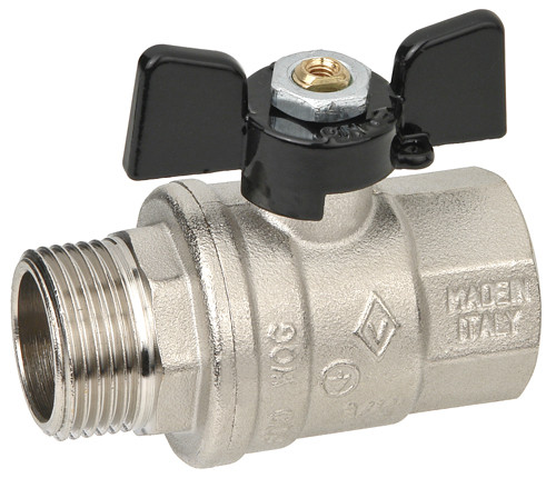 Кран шарoвой В-Н "бабочка" 1/2" Bugatti Oregon арт.307