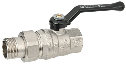 Кран шар.В-Н ал.рычаг с американкой 1/2" Bugatti Oregon арт. 320-L