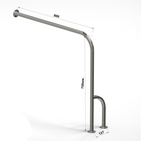 Поручень для унитаза серии Г, тип 4 (правый)