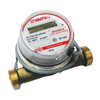 VLF-15U-IRS "Протей", Водосчетчик универсальный с выходом RS 485 1/2", 110 мм