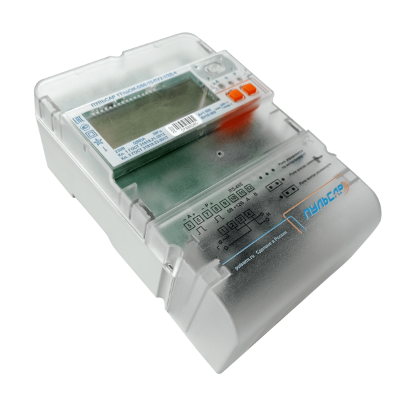 Электросчетчик «Пульсар 1» ЖКИ импульсный выход 10/100A, без кнопки