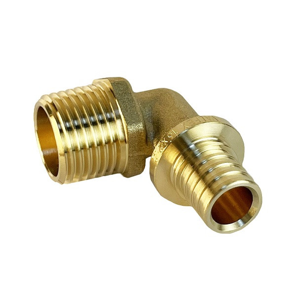 Угольник надвижной с переходом на НР 16(2,2)х1/2" Valfex