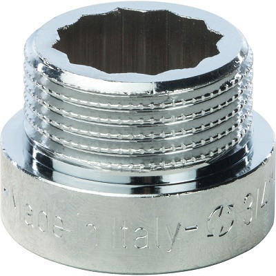 Удлинительная гайка  усилен. 3/4" х 10  хром GF ИТАЛИЯ