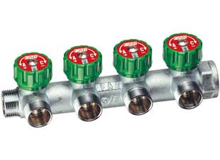 Коллектор 3/4х1/2 -4- вых. ТР FAR K плоский упл.