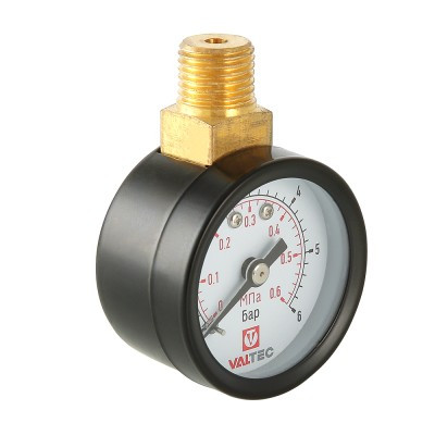 Манометр 40мм с верхним подключением 1/4", 0-6 бар VT.TM40.VC