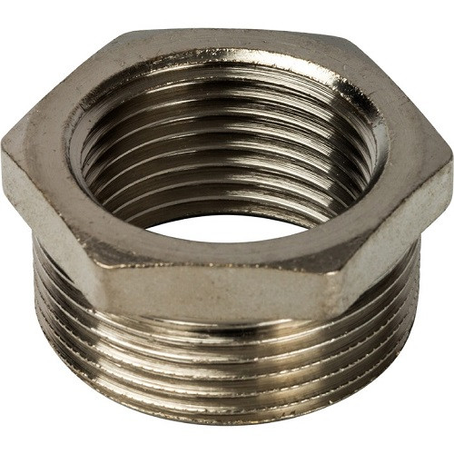 Футорка 1 1/2"х1 1/4" никель STOUT