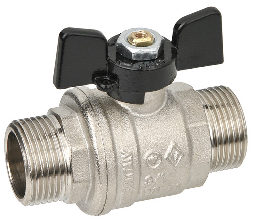 Кран шаровой НР-НР "бабочка" 1/2" Bugatti Oregon арт.327