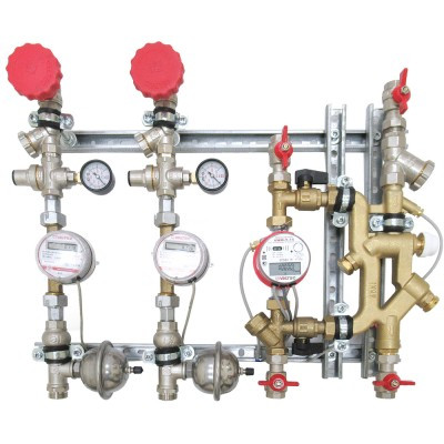 Квартирная станция для систем отопления и водоснабжения верт. размещ. 1,5/1,5 м куб. VT.NM.VF