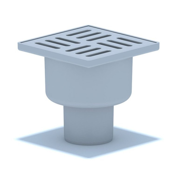 ТрапTA5204 вертикальный нерегулируемый с выпуском 50мм, с пластиковой решеткой 100*100