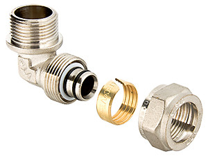 М/пл угол 90 гр.обжим НР 26х3/4" Valtec VTm.353.N