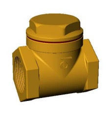CB2143 Обратный клапан створчатый муфтовый 2", Tecofi
