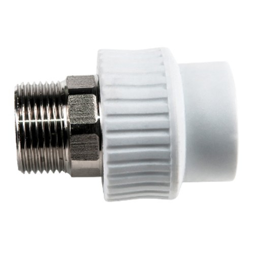 Муфта PP-R бел нап комб Дн40х1 1/4" н/р под ключ РосТурПласт