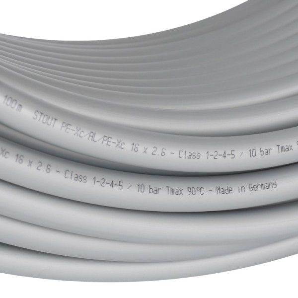 Труба 16х2,6 стабильная PE-Xc/AI/PE-Xc, серая STOUT