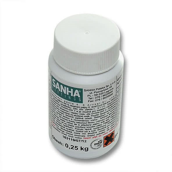 Флюс-паста унив.д/мяг.припоя 250г Sanha 4943