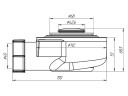 Сифон для поддона 1 1/2"x50/40 h=53мм слив клапан "клик-клак", пробка D=42,6мм хром АНИ Пласт E450CL
