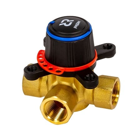 Клапан регулирующий 3-х ходовой HRB-3R, 3/4" ВР, PN10,  Kvs=4,0 м3/ч, латунь, Ридан 065Z0404R