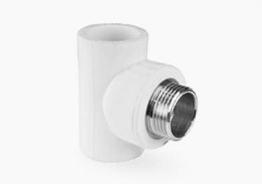 Тройник PP-R комб. бел. Дн20х1/2" н/р VALFEX 10128020