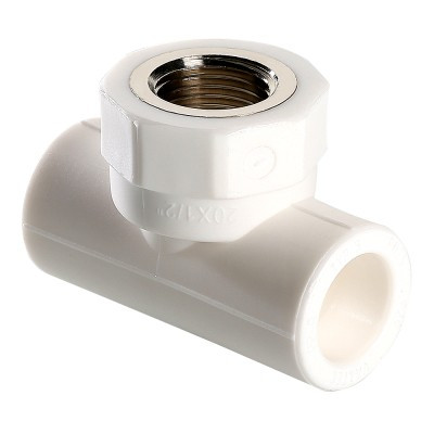 Тройник PP-R комб. бел. Дн20х1/2" в/р VTp.732