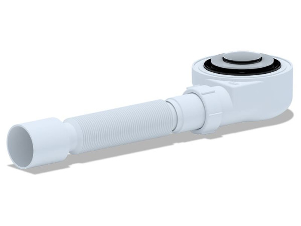 Сифон д/поддона h=55мм 1 1/2"х50 гофр 40х50 клик/клак (сетка) Ани Пласт Е455СLS